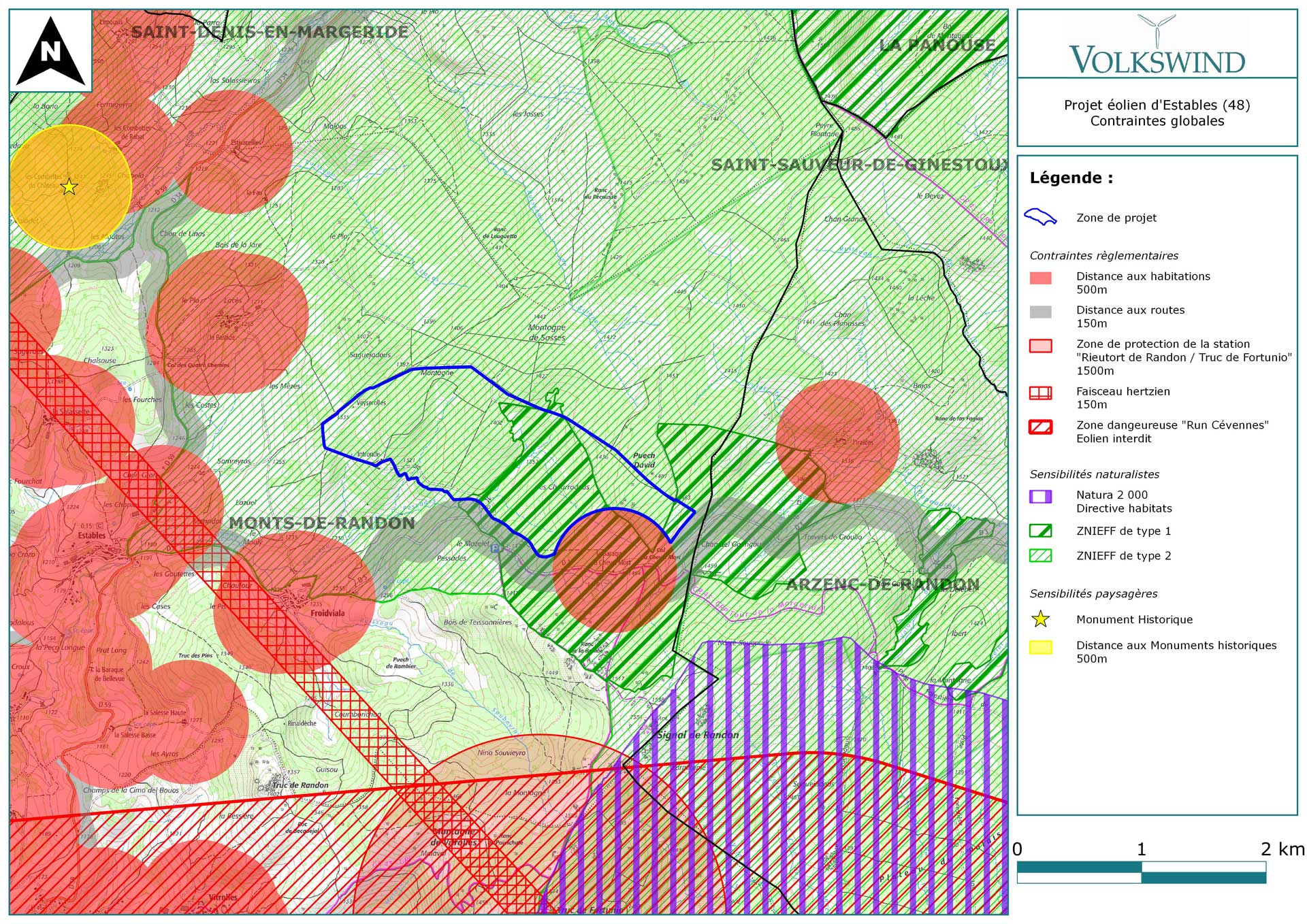 carte des contraintes